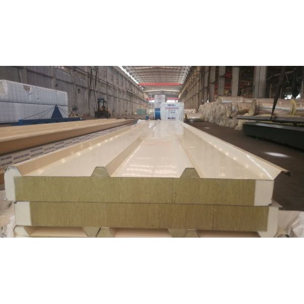 Superior Fireproof Modern Rockwool Sandwich Panel Density Soundproof Waterproof
