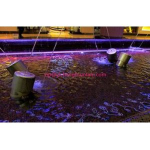 Fully AISI304 Material Laminar Fountain Jet With LED RGB Light 3W 6W 9W