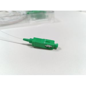 Mini Tube 1x16 Fiber Optical Splitter SCAPC PLC Blister Packing White Color
