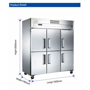 Electric Stainless Steel Restaurant Freezer with -12.C to -18.C Temperature