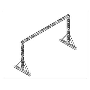 Light Weight 7.5kg/m Stable Goal Post Truss For Hanging Screen And Speaker