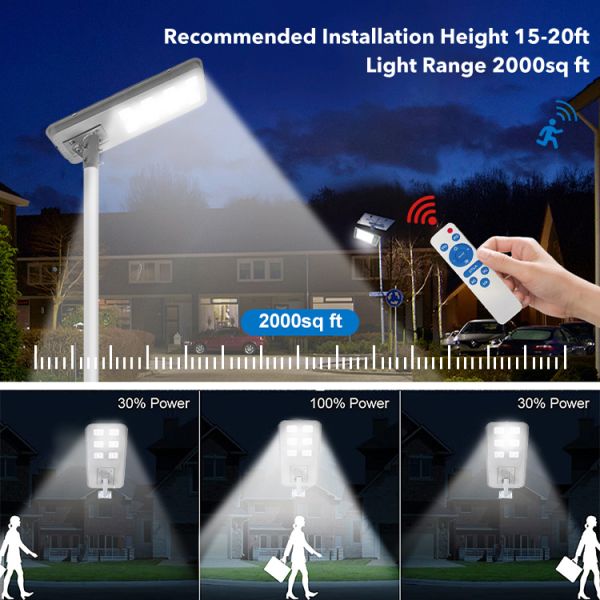 Factory Direct Outdoor Waterproof Road Lump Ip65 Integrated 400w 600w 800w 1000w All in One Led Solar Street Light