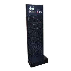Factory custom color size black hole back board display shelf exhibition sample