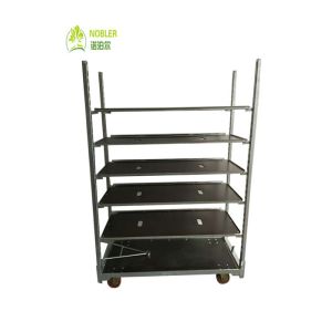 Hand Flower Danish Container Cart Hot Galvanizing RUBBER Wheel