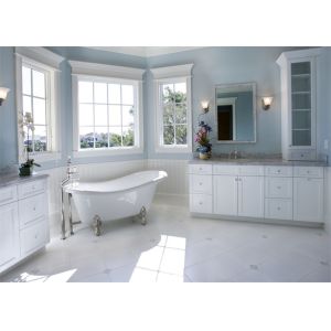 Custom Bathroom Vanity Cabinets Paint Surface Granite Countertop Including Basin