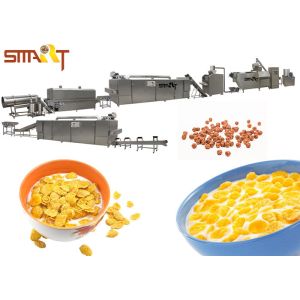 LS Inverters SS 500kg/h Corn Flakes Production Line