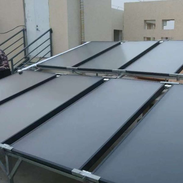 2000x1000mm High Performance Engineering Flat Plate Solar Collector With Blue Film