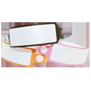 full logo custom waterproof disposable Plastic wristbands For Events