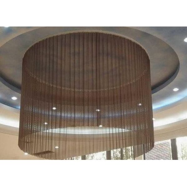 Buy High Strength Aluminum Coil Drapery , Hanging Chain Curtains / Ceiling Curtains at wholesale prices