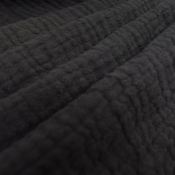 Yarn Dyed 130GSM Yellow Crepe Gauze Fabric Crinkle Double Gauze Fabric