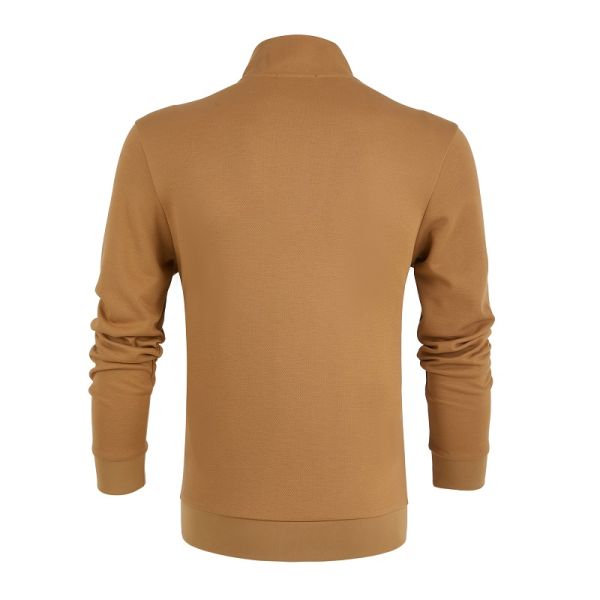 Men's Long Sleeve Golf Polo Shirt in 100% Cotton Pique Material with Full Sublimation