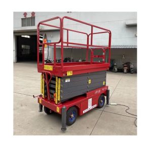 Quality Scissor warehouse goods aerial platform vertical lift self-propelled scaffolding Scissor lift table size 2.27m*1.12m for sale