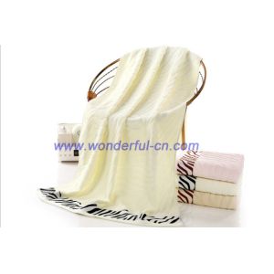 2016 Hot sale pretty Jacquard zebra textured bath towels