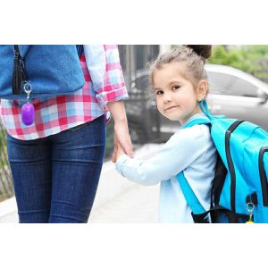 1 Year Warranty Personal Security Alarms Keyrings With LED Flashlight