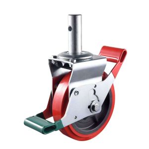 Quality New Design Heavy Duty Durable Castor 8 Inch Scaffolding Caster Wheels for Renovation Buildings and Industrial Facilities for sale