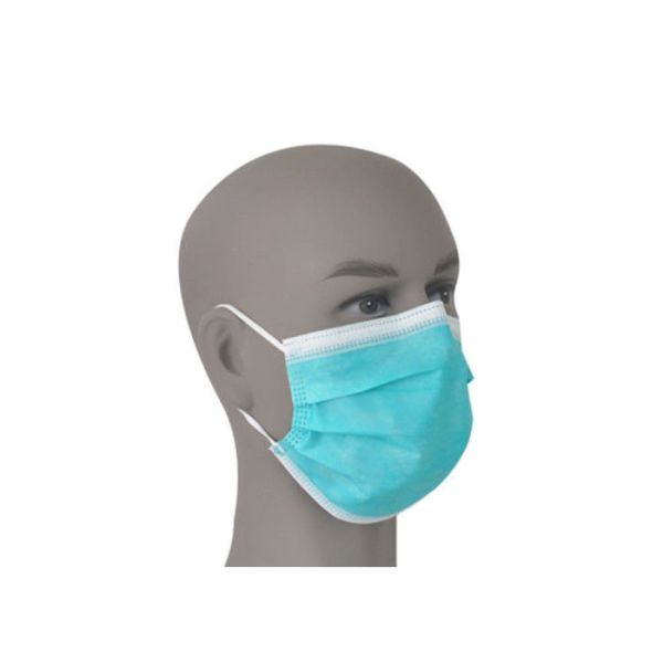 Buy Non Woven Disposable Face Mask 3 Ply 4 Folder With Splash Repellent Barrier at wholesale prices