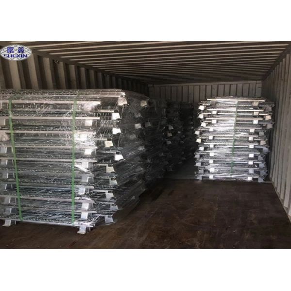 Industrial Welded Steel Wire Container Storage Cages