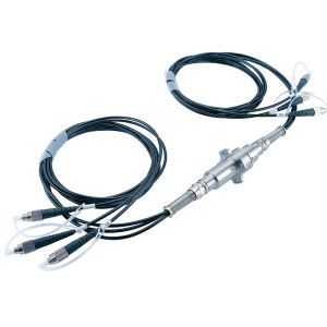 Quality IP54 3 Way Fiber Optic Slip Rings Rotary Connector Broadband 50nm for sale
