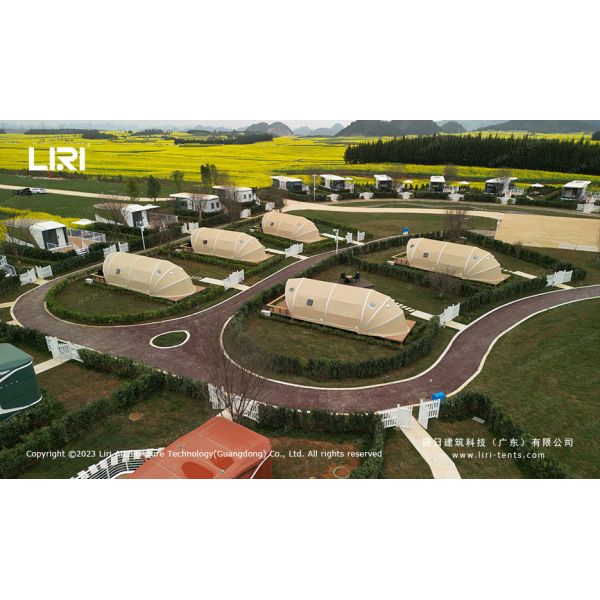 Buy Special Luxury Glamping Tents Hotel Snow Load 75kg/Sqm 4m Clear Span at wholesale prices