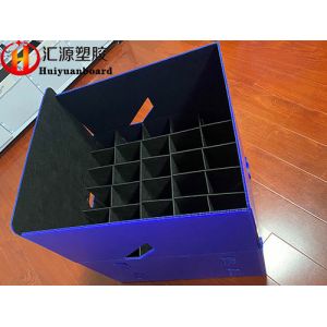 Foldable PP Corrugated Plastic Dividers , Reusable Corrugated Plastic Boxes