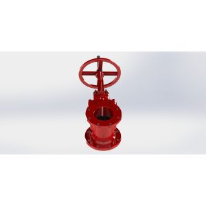 Red Epoxy Coated Ul Fm Gate Valve Long Lasting Performance