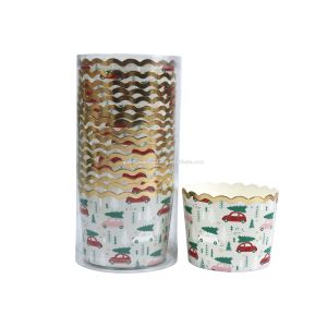 Christmas theme Large Paper Baking Cupcakes Muffin Cupcakes