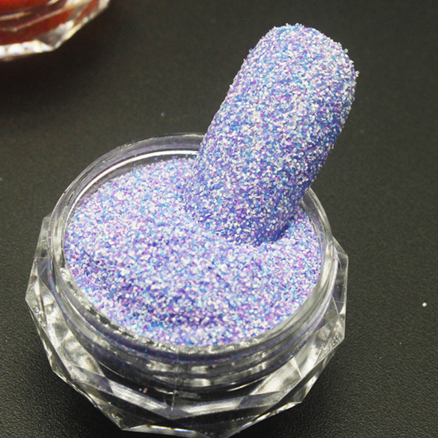 Drewing Nail Crystal Diamond Powder and Tweed Powder Delicate Rose Sea Salt Fingernail Mixed with Polarizing Powder