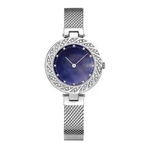 Diamond Fashion Wrist Watch Bezel Drill Mesh Belt Ladies Watch