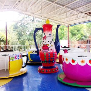 Buy cheap 9 Cups Spinning Teacups Ride With Hello Kitty Adjustable Speed from wholesalers