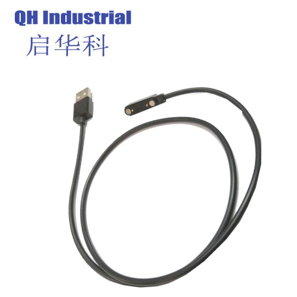 2Pin 10.2 mm Pitch Salt Spray 48H Mobile 90 Degree Bend Pogo Pin Flat Pogo Pin Magnetic Pogo Pin Charger 