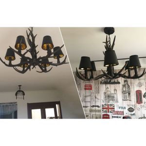 Horn chandelier lighting for indoor Cloth Shope Bar Lighting Fixtures (WH-AC-13)