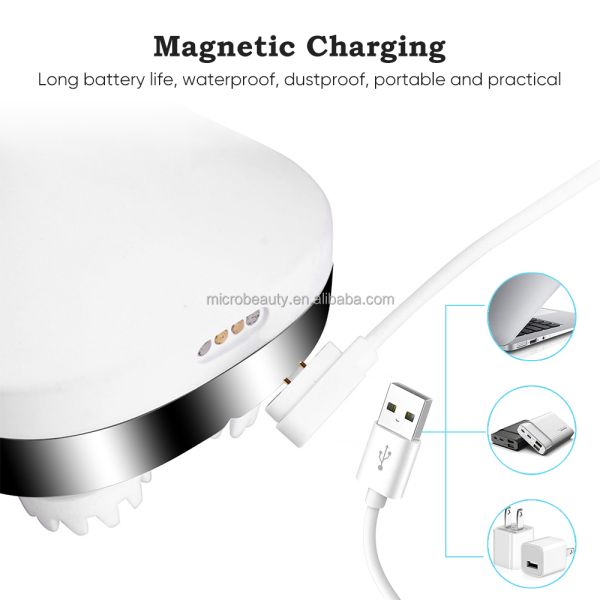 Electric Cordless Hair Scalp Massager With Red Light Therapy Massage Migraine Relief