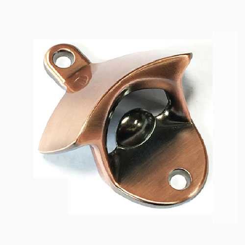 Buy Unique Design Die Casting Zinc Alloy Antique Copper Bar Wall Mountable Beer Bottle Opener, Blank Engrave Logo at wholesale prices
