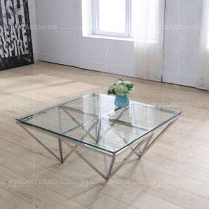 Luxury 0.5m3 SS Coffee Table 100x100x40cm High Temperature Resistance