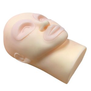 Reusable Silicone Permanent Makeup Practice Skin Mannequin Head