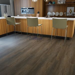 Waterproof Click Locking Oak Wood Grain Finish Vinyl Flooring for Home Kitchen