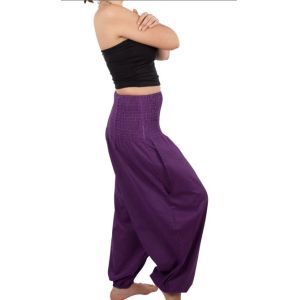 Purple Summer Women Jumpsuits And Rompers , Eco-Friendly Trousers