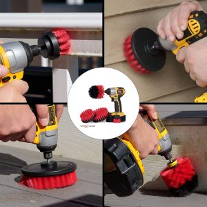 Electric Bathtub Bathroom Scrubber Drill Attachment Brush Polypropylene Oem