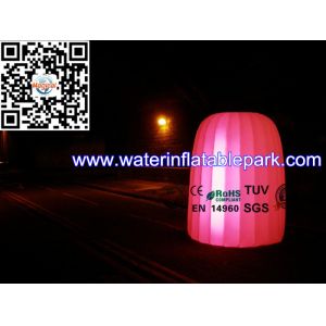 Commercial Beautiful Inflatable Lighting Tent / Bubble Camping Tent With LED