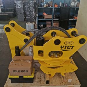 CE Certification 360Degree Tilting Excavator Attachments Hydraulic Quick Hitch