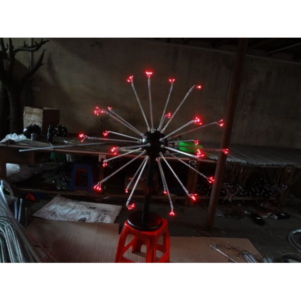 25 stems Multi LED Christmas decorative fireworks floor lights for holiday