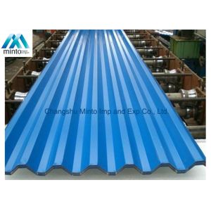 Quality Lightweight Coloured Corrugated Roofing Sheets DX51D JIS ASTM GB DIN 0.13mm - 6.0mm for sale