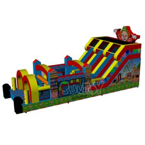 EN14960 0.55mm Plato Inflatable 5K Obstacles Running Race