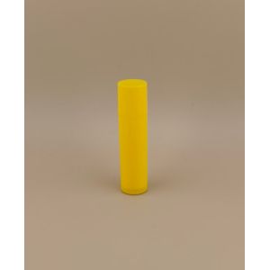 Plastic Lipsticks Small Smooth Yellow Lip Balm Packaging With Pink Lid