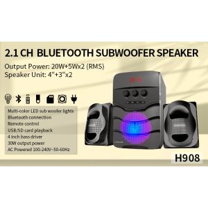USB Input 2.1 Bluetooth Speakers 65dB Bluetooth Subwoofer Speakers