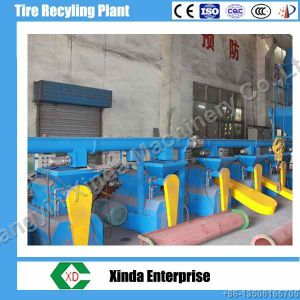 Easy operation scrap tire recycling line