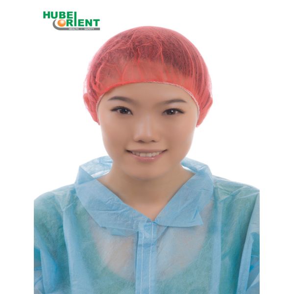 Buy Disposable Medical Non Woven Bouffant Head Cap For Nurse at wholesale prices