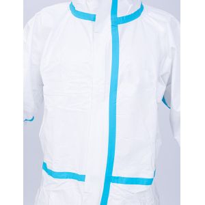 Hospital Breathable PPE Disposable Medical Protective Coverall With Tape
