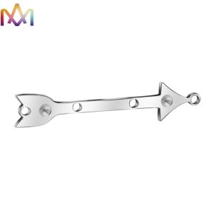 China 38x8MM SS Sideways Arrow Pendant Custom Engraving Charms on sale