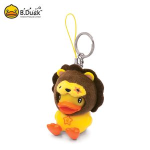 B Duck PVC Key Chain Toy , Custom Printed Plastic Key Tags 4.5×5×4.5cm Size